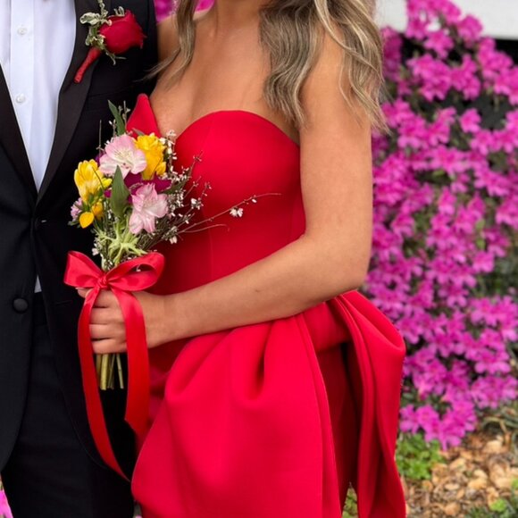 Red Jovani Size 0 Dress - Picture 2 of 7